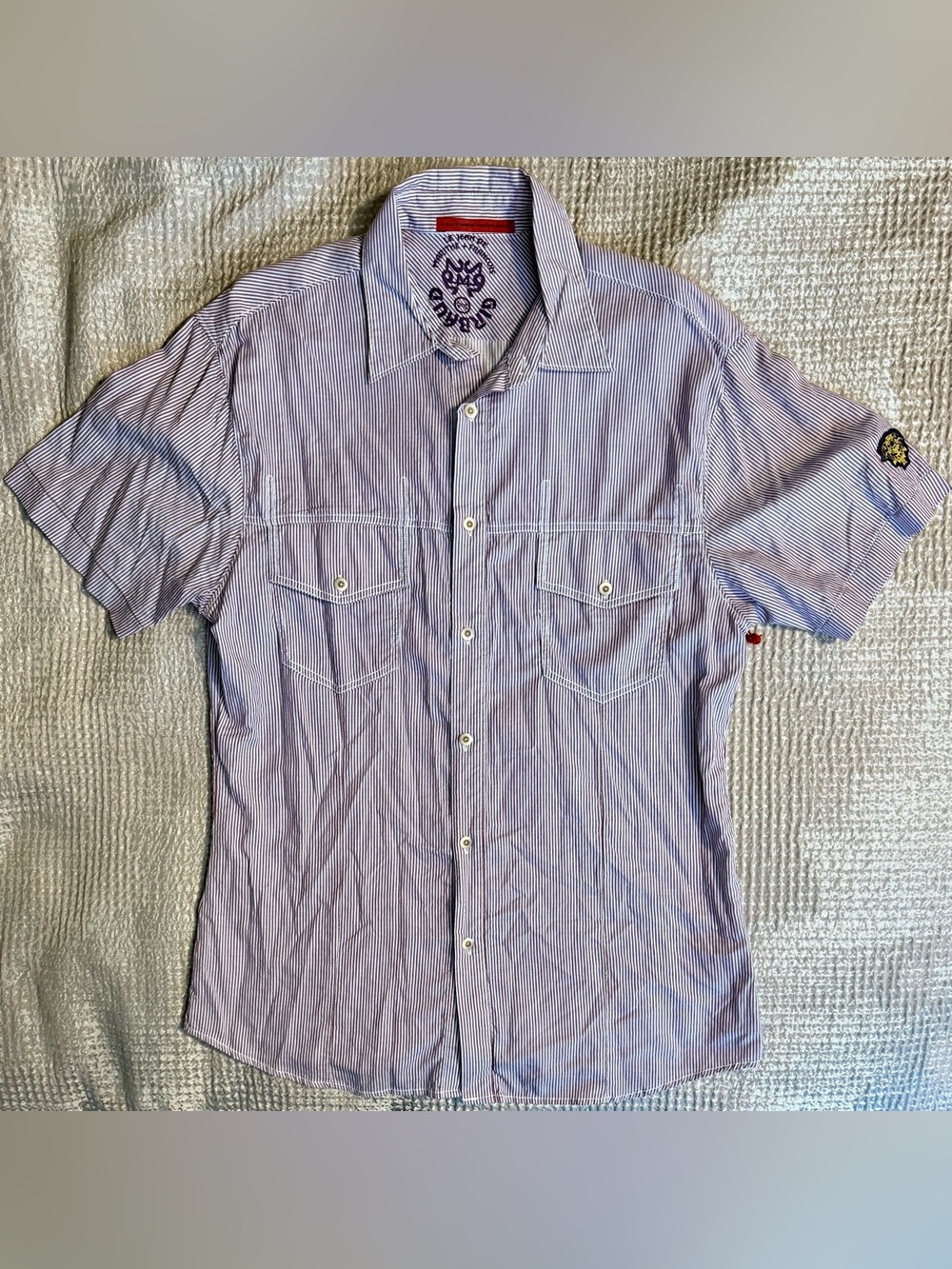 NWT Vintage Marithe Francois Girbaud Exhibitor Stripe Shirt XL Y2K